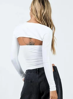 Princess Polly Moran Two Piece Bolero Top  White Hot