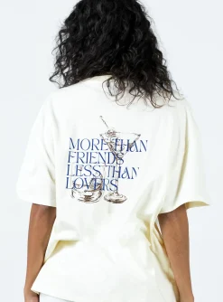 Princess Polly More Than Friends Oversized Top Off White Clearance