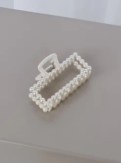 Princess Polly Moreno Pearl Hair Clip White Sale