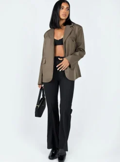 Princess Polly Morgana Blazer Brown Shop