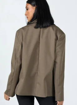 Princess Polly Morgana Blazer Brown Shop