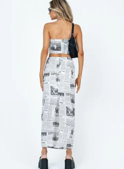 Princess Polly Morning Story Midi Skirt White Outlet