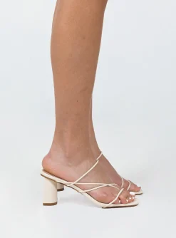 Princess Polly Morrell Heels Bone   Beige Fashion
