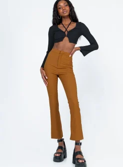 Princess Polly Moschato Pants Brown Shop