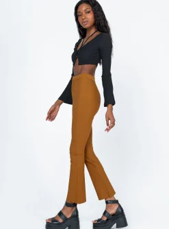 Princess Polly Moschato Pants Brown Shop