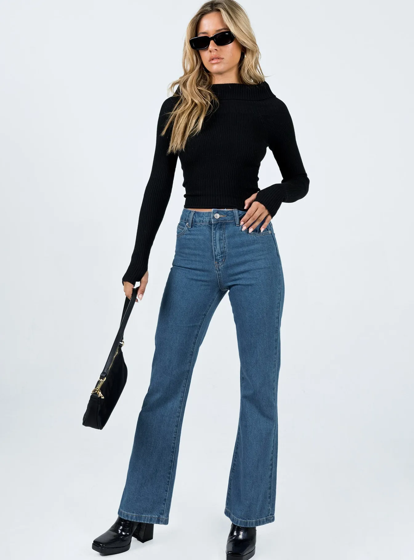Princess Polly Mostar Bootlegjeans Denim Flash Sale