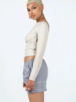 Princess Polly Motel Eichi Skirt Silver Hot