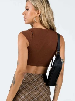 Princess Polly Motel Guanna Top Brown Store
