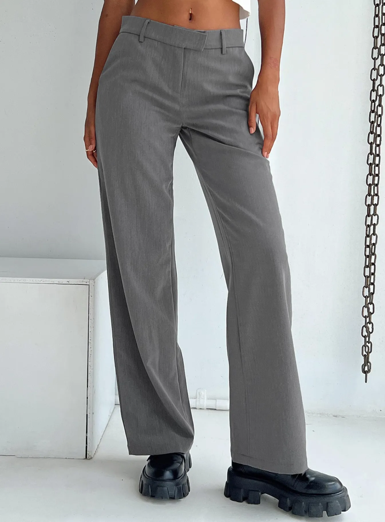 Princess Polly Motel Jabba Trouser Charcoal Store