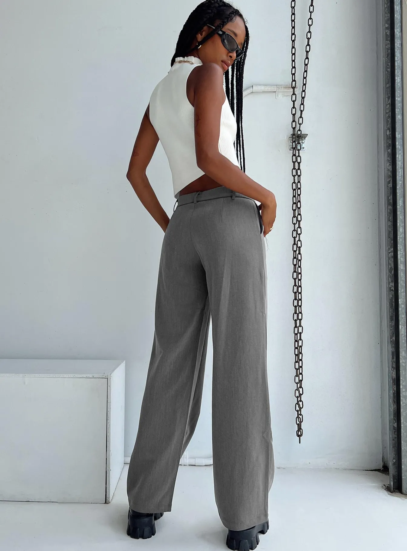 Princess Polly Motel Jabba Trouser Charcoal Store