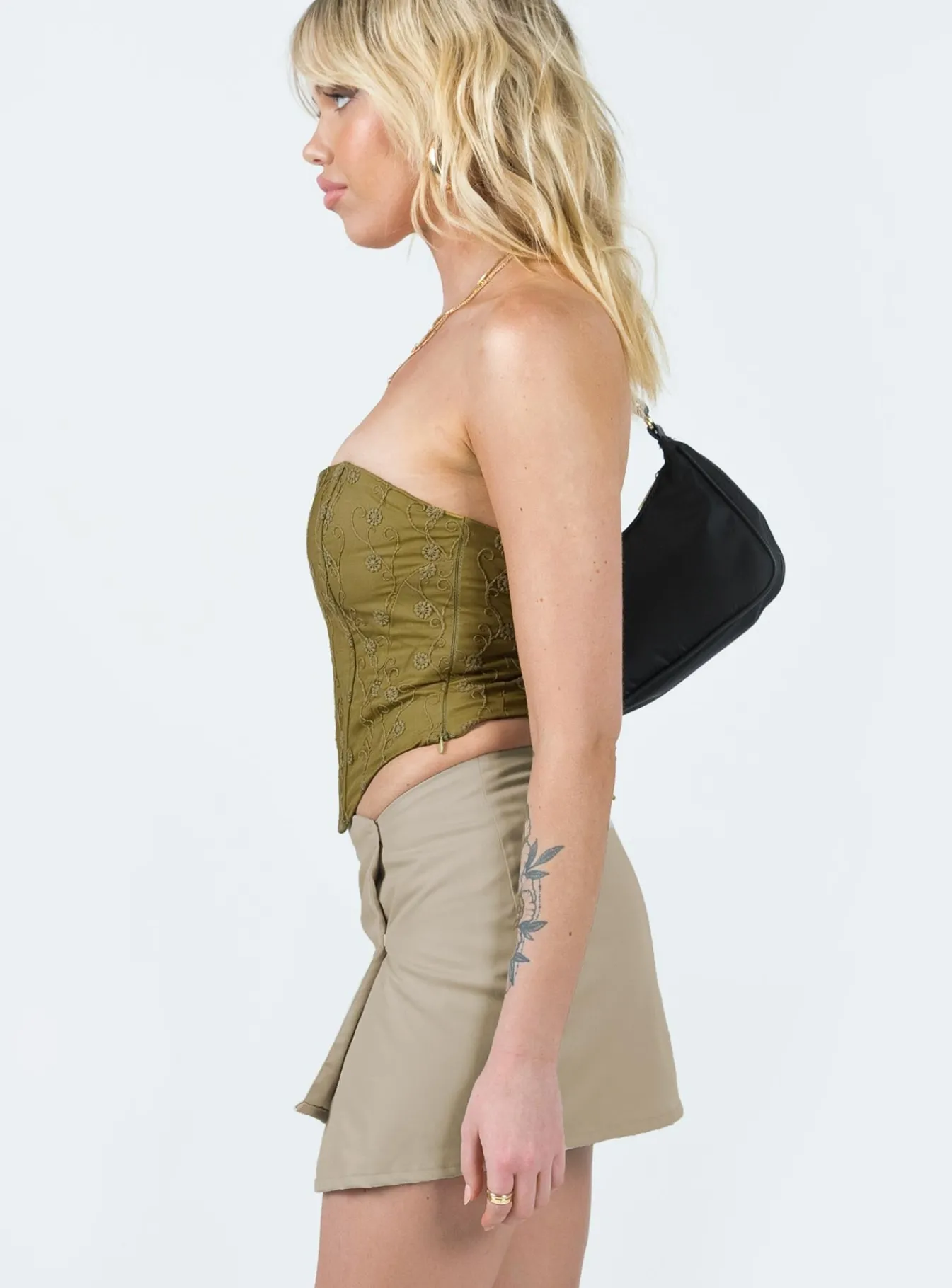 Princess Polly Motel Rhory Skirt Oat Online