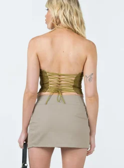 Princess Polly Motel Rhory Skirt Oat Online
