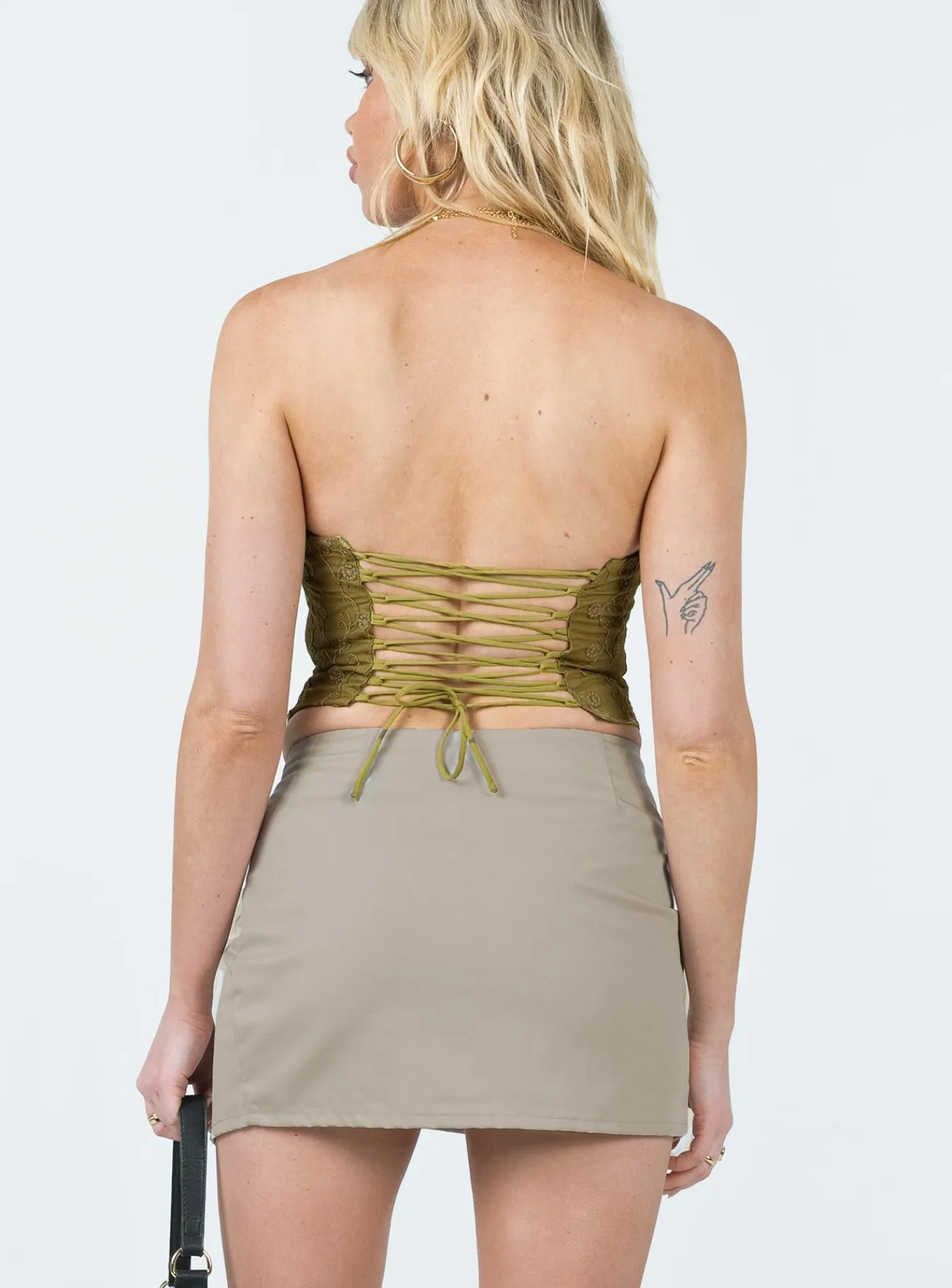 Princess Polly Motel Rhory Skirt Oat Online