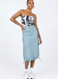 Princess Polly Motel Shae Top Photo Collage Grey Black New