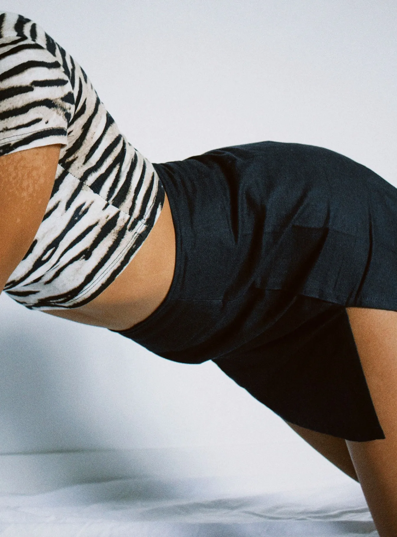 Princess Polly Motel Sheny Mini Skirt Black Cheap