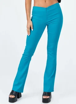 Princess Polly Motel Zenovia Trouser Tailoring Azure  Blue Shop