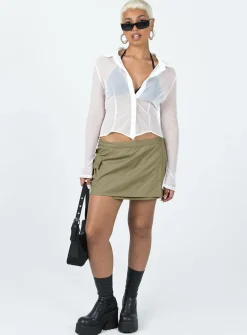 Princess Polly Motel Zephyr Skirt  Taupe Store