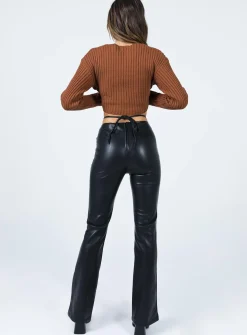 Princess Polly Motel Zerbe Trouser Black Fashion