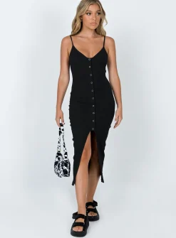 Princess Polly Muir Midi Dress  Black Online