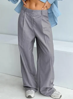 Princess Polly Mullholland Pants  Slate Hot