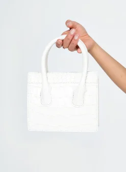 Princess Polly Mulligan Bag  White Outlet
