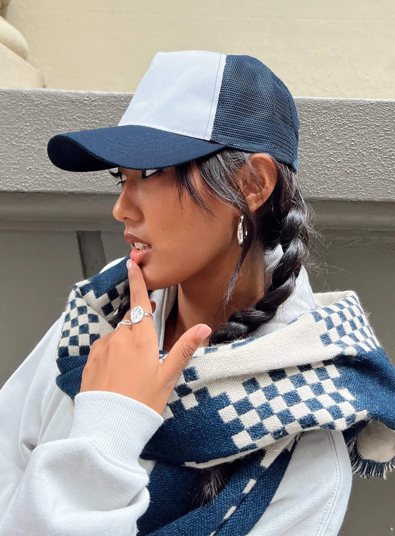 Princess Polly Mullins Cap Navy Sale