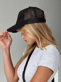 Princess Polly Mullins Cap Black Sale