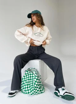 Princess Polly Mvp Oversized Crewneck Sweatshirt  Cream Online
