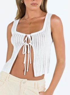 Princess Polly Myall Top White Ivory Discount