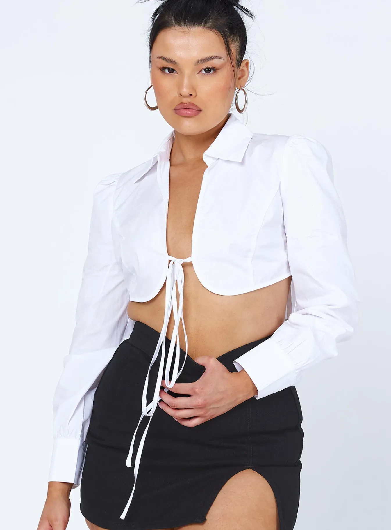 Princess Polly Myla Long Sleeve Top White Cheap