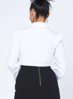 Princess Polly Myla Long Sleeve Top White Cheap
