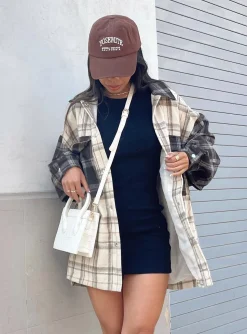 Princess Polly Myley Shirt Brown Outlet