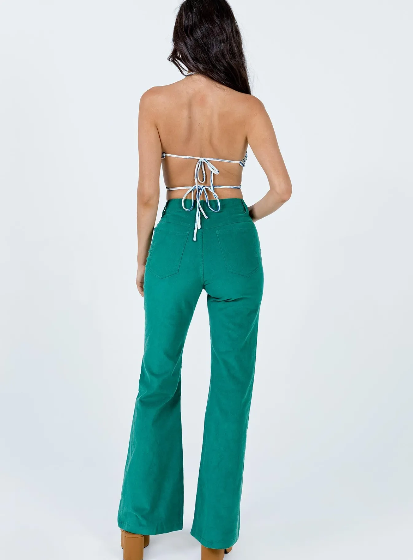 Princess Polly Nadia Pants Green New