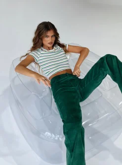 Princess Polly Nadia Pants Green New