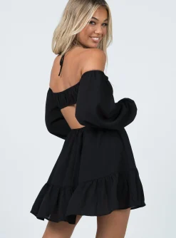 Princess Polly Natasha Mini Dress Black Clearance