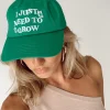 Princess Polly Need To Grow Dad Cap  Green Discount
