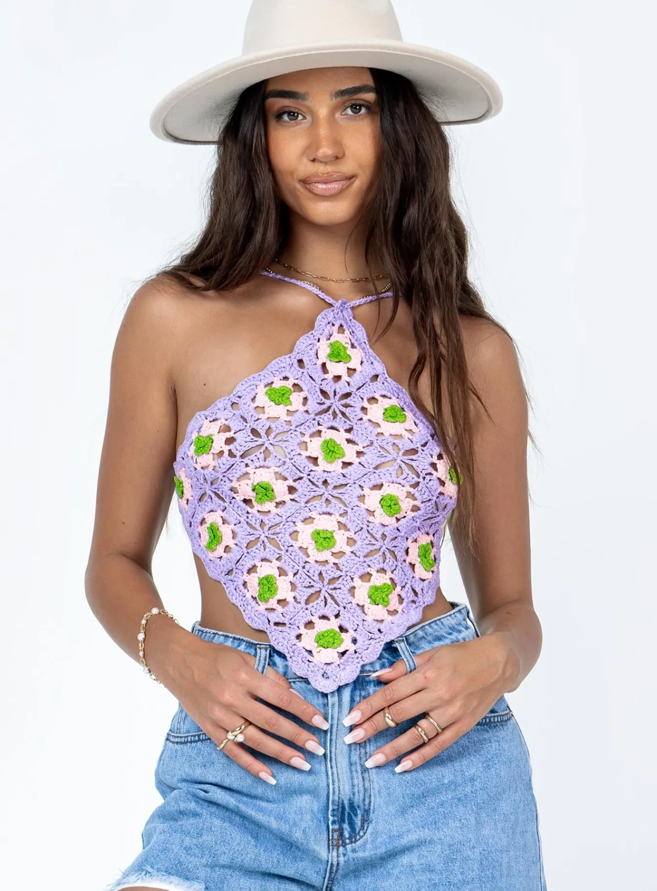 Princess Polly Neila Top Purple Best Sale