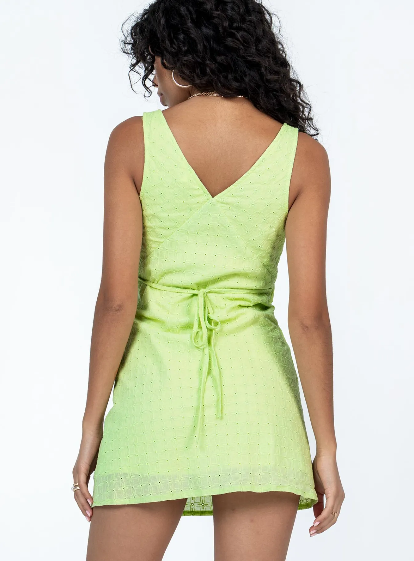 Princess Polly Nellie Mini Dress Green Flash Sale