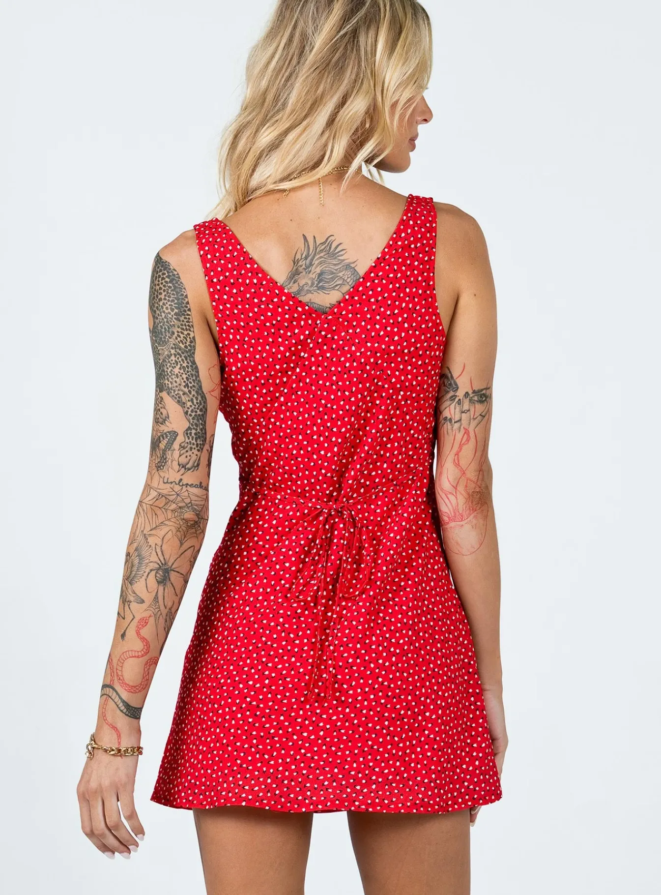 Princess Polly Nellie Mini Dress Red Floral Discount