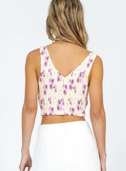 Princess Polly Nellie Topfloral   Yellow Discount