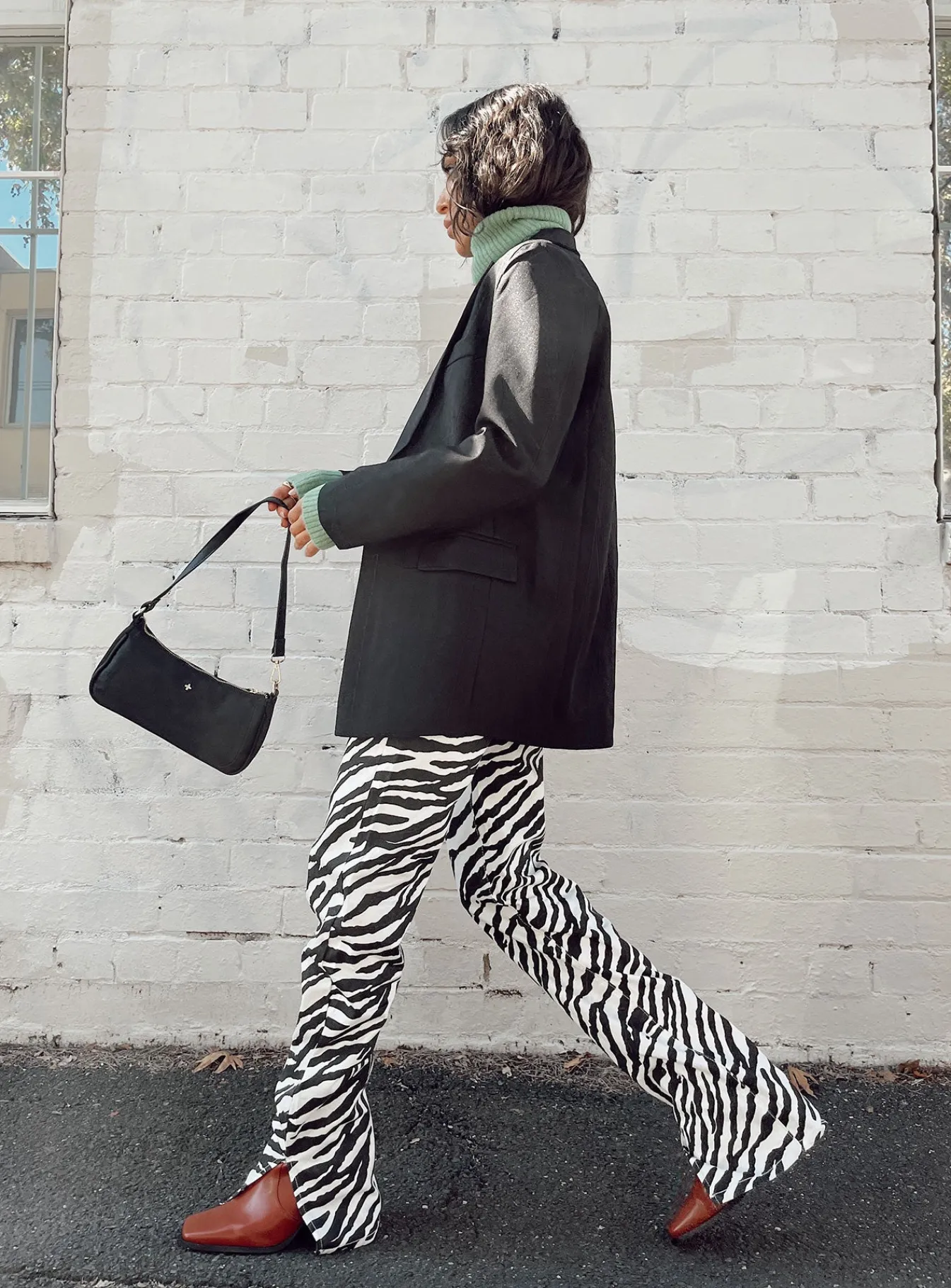 Princess Polly Nessie Blazer Black Shop