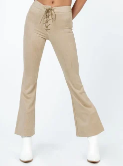 Princess Polly Nettie Pants Beige Cheap