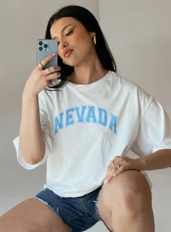 Princess Polly Nevada Graphic Tee  White Store