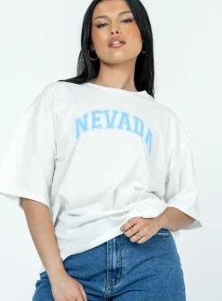 Princess Polly Nevada Graphic Tee  White Store
