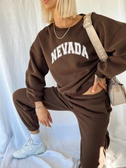 Princess Polly Nevada Sweatshirt  Brown Online