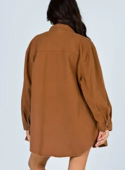 Princess Polly Neve Top   Brown Discount