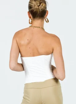 Princess Polly Neville Corset Top  Ivory Outlet
