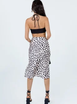 Princess Polly Nia Midi Skirt  Beige Cheap
