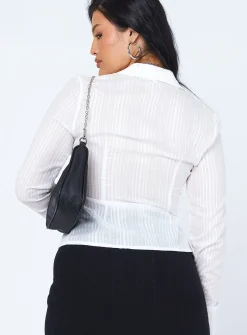 Princess Polly Nial Long Sleeve Top White Off White Discount