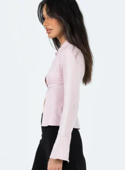 Princess Polly Niana Long Sleeve Top Pink Best Sale